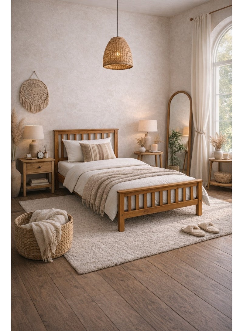 NZONE STORE Modern wooden bed – 190 x 90 cm – contemporary design - Image 1
